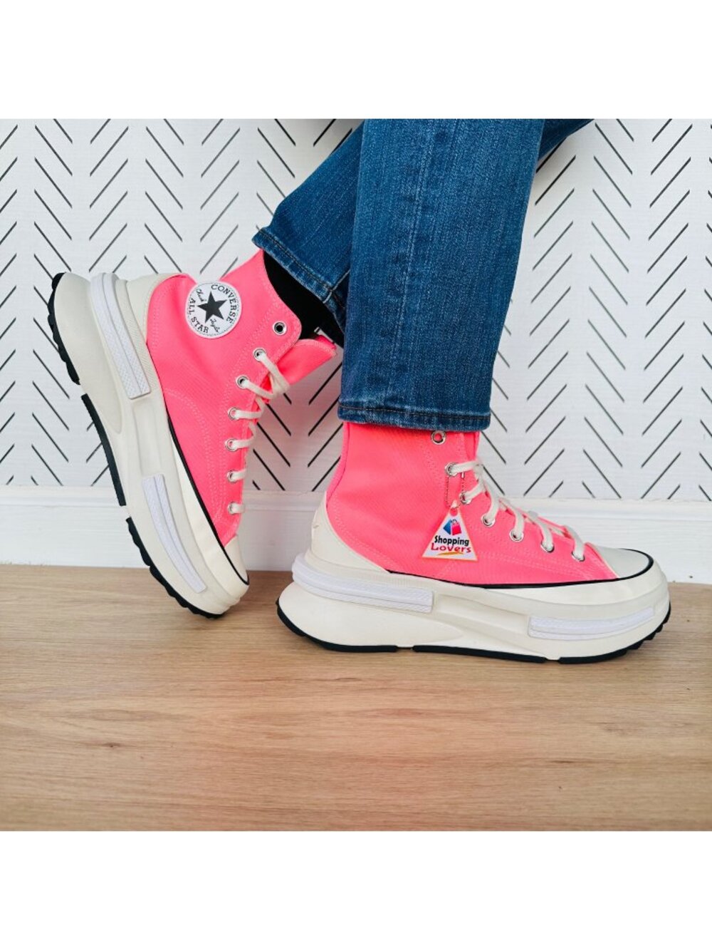 ⭐Converse Run Star Hike Legacy CX Hi Sz 8.5 Women Sneakers Electric Pink A05012C